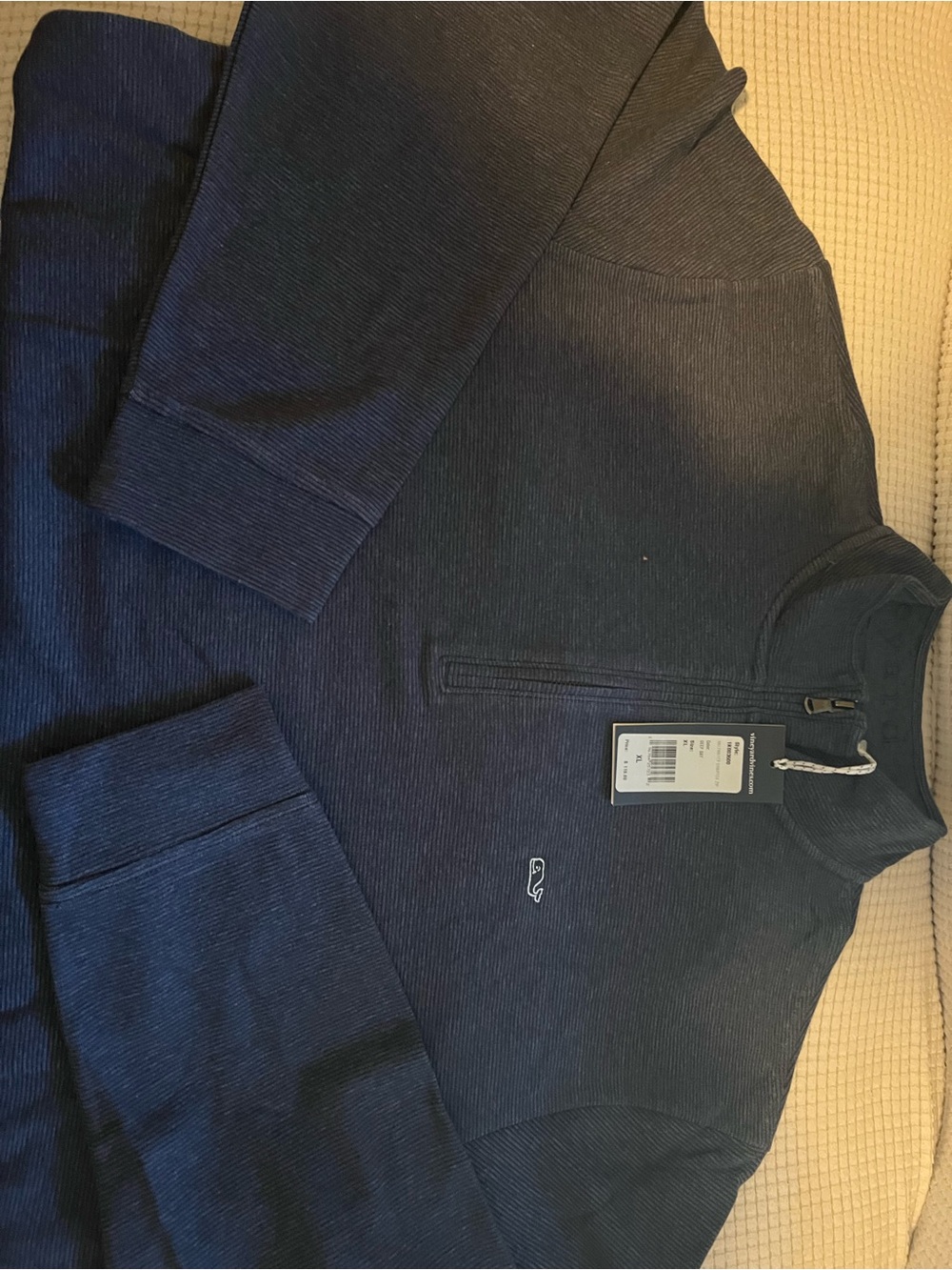 Vineyard Vines Men's Navy Half-Zip Pullover